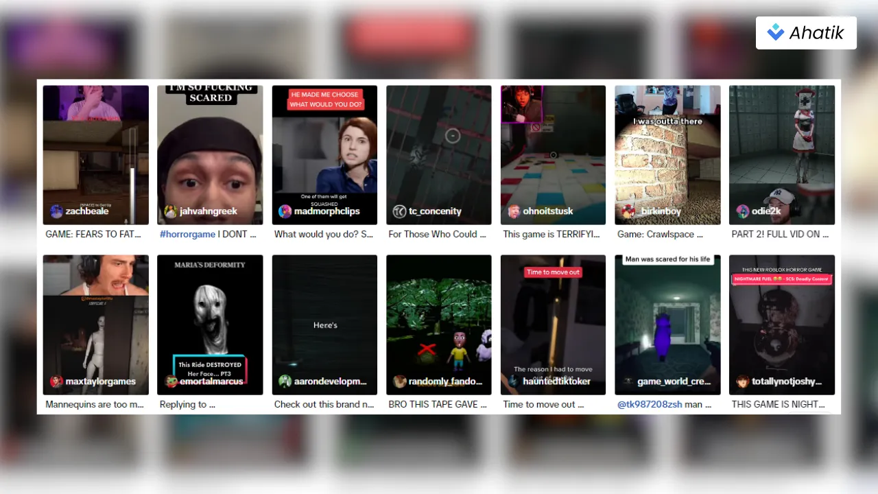 Streaming Game TikTok Halloween - Ahatik.com